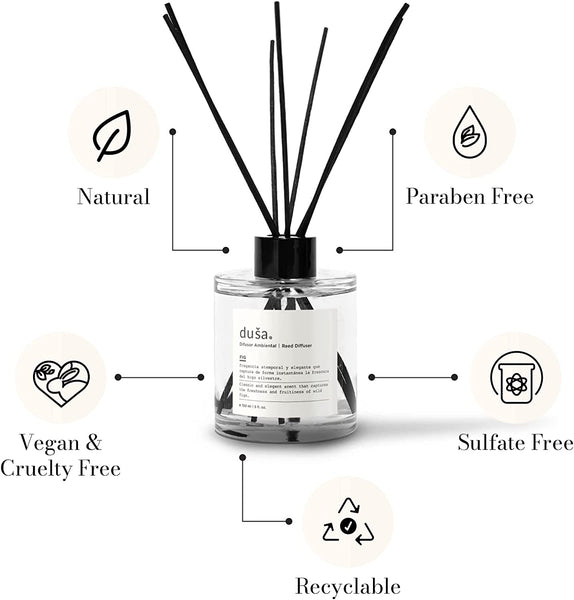 SANTAL - 5 FL OZ REED DIFFUSER – Dusa Fragrances USA